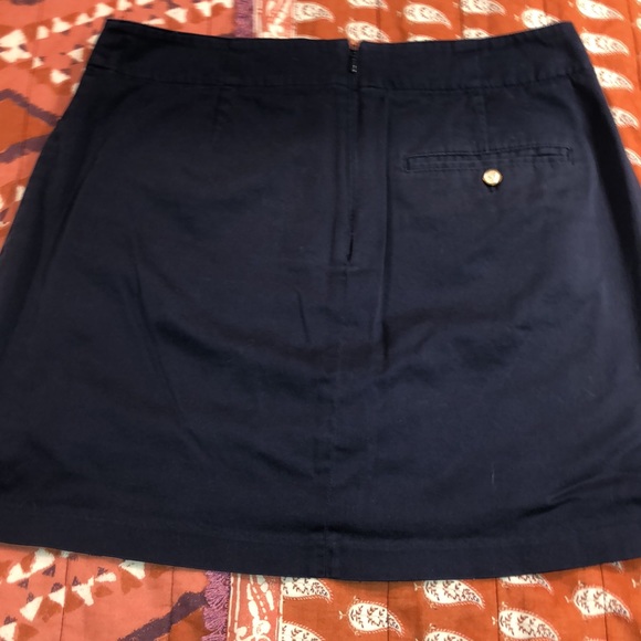 Lady Hagen Navy Blue Skort with gold and pearl buttons - Picture 4 of 5